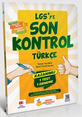 Şeker Portakalı Yayıncılık LGS`ye Son Kontrol Türkçe