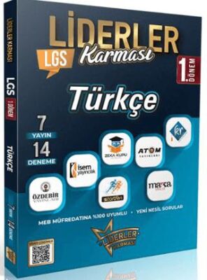 Liderler Karması Yayınları LGS 1.Dönem Türkçe Denemeleri 7 Yayın 14 Deneme - 1