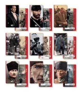 Lilamor 100.Yıl Defter 9X16 48 Sayfa - 1