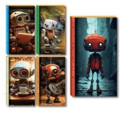 Lilamor Robot Defter 9X16 48 Sayfa - Lilamor Dükkan