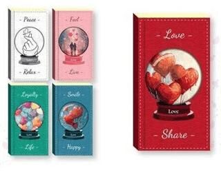 Lilamor Sevgi Defter 7,5X14 96 Sayfa - 1