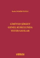 Limited Şirket Genel Kurulunda Yeter Sayılar - On İki Levha Yayınları