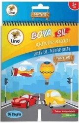 Lino Boya Sil Aktivite Boyama Kitabı Araçlar A5 Ebat Silinebilir - LİNO
