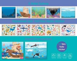 Lino Tekrar Tekrar Kullanabilen Sticker Pad Okyanus Canlıları - 2