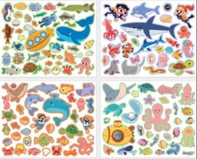 Lino Tekrar Tekrar Kullanabilen Sticker Pad Okyanus Canlıları - 3
