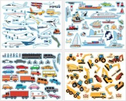 Lino Tekrar Tekrar Kullanabilen Sticker Pad Taşıtlar - 3