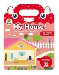 Lino Tekrar Tekrar Kullanılabilen İlk Sticker Kitabım My House - LİNO