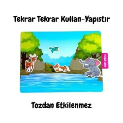 Lino Tekrar Tekrar Kullanılabilen Sticker Animal Paradise - 3
