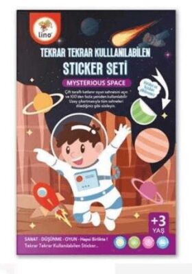 Lino Tekrar Tekrar Kullanılabilen Sticker Seti Space - 1