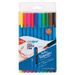 Liqeo Fineliner Kalem 10Lu Pvc - Liqeo