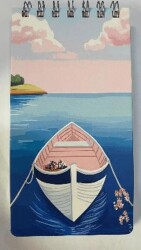 Liz To Do List Spiralli 4 Bölümlü 10X19 Not Defteri Gemi Tasarımı 2 - Lizy