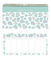 Lizy 13X27.5 80Gr 52Yp Spiralli Haftalık Planlayıcı Leopar Desenli - Lizy