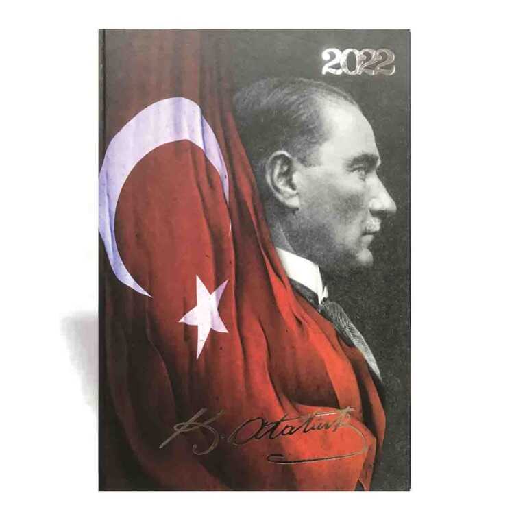 Lizy Kuşe Kapak Özel Atatürk Ajandası 17X24 Cm Asorti