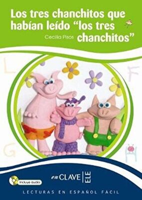 Los Tres Chanchitos + Audio Descargable LEEF Nivel-1 7-10 yaş İspanyolca Okuma Kitabı