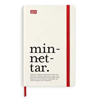 Lugat365 Minnettar Ciltli Çizgili 80 Yaprak 13x21 Cm - 1