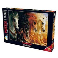 Anatolian Puzzle 1000 Parça Mahşerin Dört Atı - Anatolian