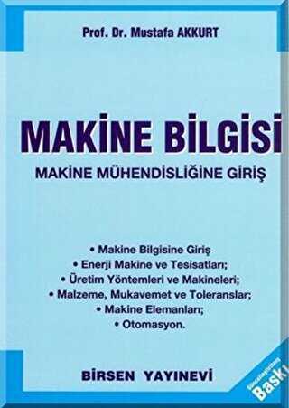 Makine Bilgisi - Birsen Yayınevi