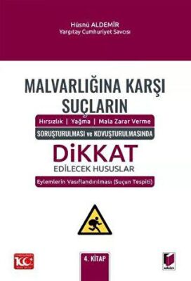 Malvarlığına Karşı Suçların Hırsızlık - Yağma - Mala Zarar Verme Soruşturulması ve Kovuşturulmasın - 1