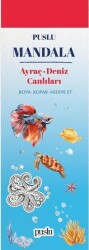 Mandala Ayraç - Deniz Canlıları Boya-Kopar-Hediye Et - Puslu Yayıncılık