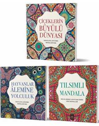 Mandala Büyükler İçin Boyama Seti 3 Kitap Takım