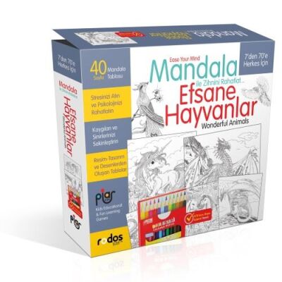Efsane Hayvanlar - Mandala - 1