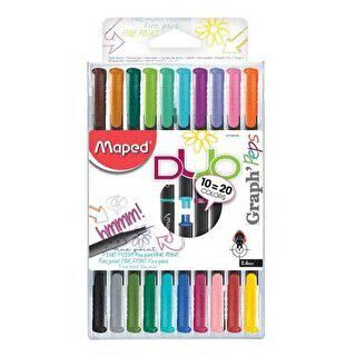 Maped Fineliner 10Lu Graph Peps Duo - 1