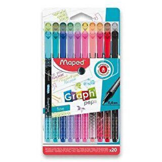 Maped Fineliner Desenli 20Li Askılı Paket-0.4 Uç - 1
