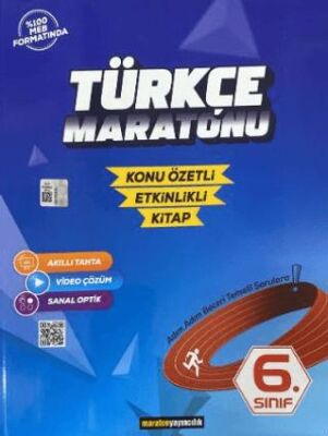 Maraton Yayıncılık 6. Sınıf Türkçe Maratonu Konu Özetli - Etkinlikli Kitap - 1