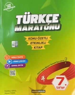 Maraton Yayıncılık 7. Sınıf Türkçe Maratonu Konu Özetli - Etkinlikli Kitap - 1