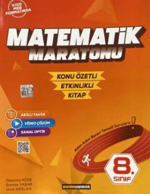 Maraton Yayıncılık 8. Sınıf Matematik Maratonu Konu Özetli - Etkinlikli Kitap - 1