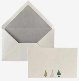 Maritera Yılbaşı Tiny Trees Tebrik Kartı 10`lu Kutu - 1