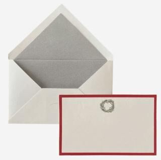 Maritera Yılbaşı Wreath Tebrik Kartı 10`lu Kutu - 1