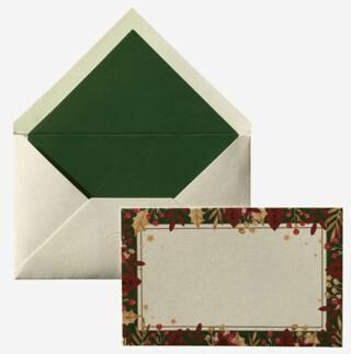 Maritera Yılbaşı Yapraklar Tebrik Kartı 10`lu Kutu - 1