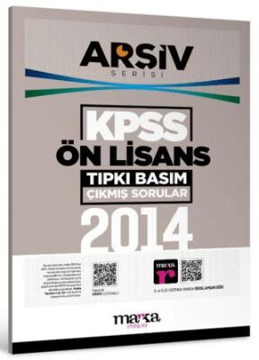 Marka Yayınları 2014 KPSS Ön Lisans Arşiv Serisi Tıpkı Basım Çıkmış Sorular - 1