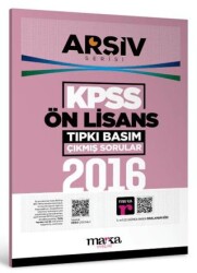 Marka Yayınları 2016 KPSS Ön Lisans Arşiv Serisi Tıpkı Basım Çıkmış Sorular - Marka Yayınları