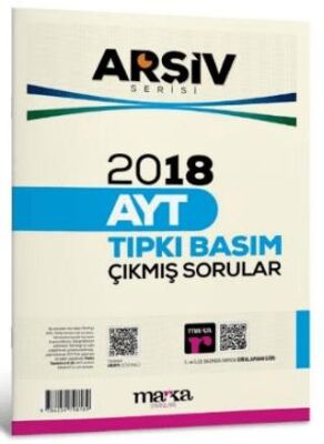 Marka Yayınları 2018 AYT Arşiv Serisi Çıkmış Sorular Tamamı Video Çözümlü - 1