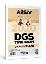 Marka Yayınları 2020 DGS Arşiv Serisi Tıpkı Basım Çıkmış Sorular - Marka Yayınları