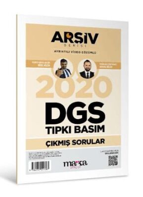 Marka Yayınları 2020 DGS Arşiv Serisi Tıpkı Basım Çıkmış Sorular - 1