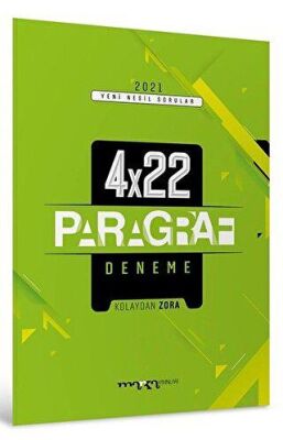 Marka Yayınları 2021 TYT Yeni Nesil Kolaydan Zora 4x22 Paragraf Deneme - 1