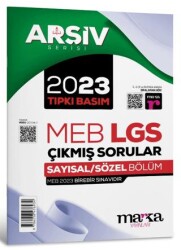 Marka Yayınları 2023 LGS 8. Sınıf Arşiv Serisi Tıpkı Basım Çıkmış Sorular Tamamı Video Çözümlü - Marka Yayınları