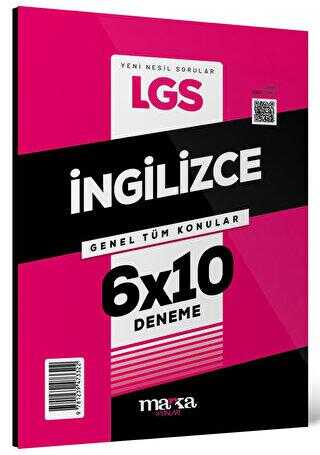 Marka Yayınları 2024 LGS Genel Tüm Konular İngilizce 6 Deneme