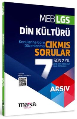 Marka Yayınları LGS Din Kültürü Konularına Göre Düzenlenmiş Son 7 Yıl Çıkmış Sorular - 1