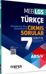 Marka Yayınları LGS Türkçe Arşiv Serisi Konularına Göre Düzenlenmiş Son 7 Yıl Çıkmış Sorular - Marka Yayınları