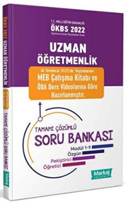Markaj Yayınları Uzman Öğretmenlik Tamamı Çözümlü Soru Bankası - 1