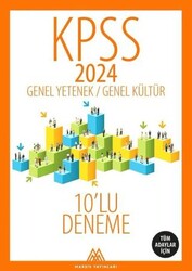 Marsis Yayınları 2024 KPSS Genel Yetenek Genel Kültür 10 Deneme - Marsis Yayınları