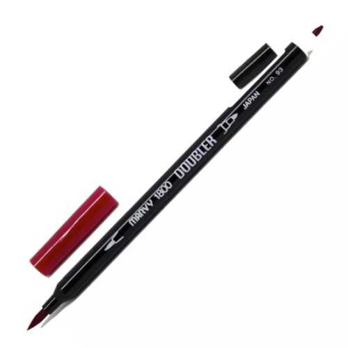 Marvy Çift Uçlu Brush Pen Fırça Kalem Aubergine