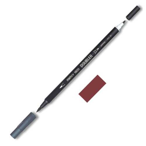 Marvy Çift Uçlu Brush Pen Fırça Kalem İngiliz Kırmızısı