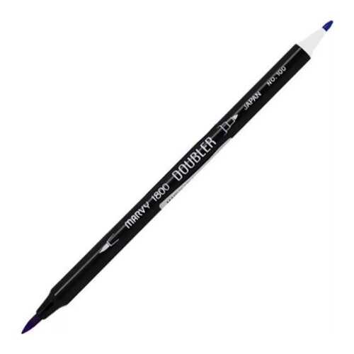Marvy Çift Uçlu Brush Pen Fırça Kalem Safir