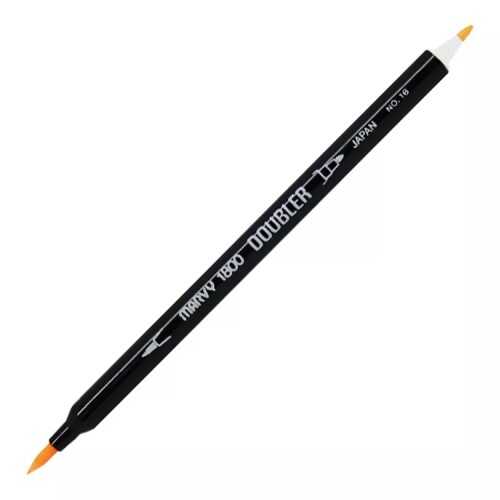 Marvy Çift Uçlu Brush Pen Fırça Kalem Soluk Turuncu