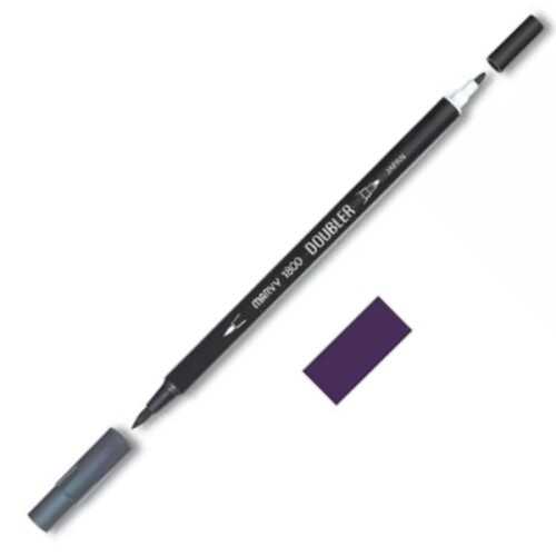 Marvy Çift Uçlu Brush Pen Fırça Kalem Vişne